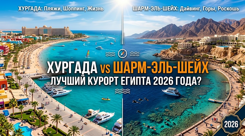 Хургада или Шарм-эль-Шейх: что лучше в 2026 году